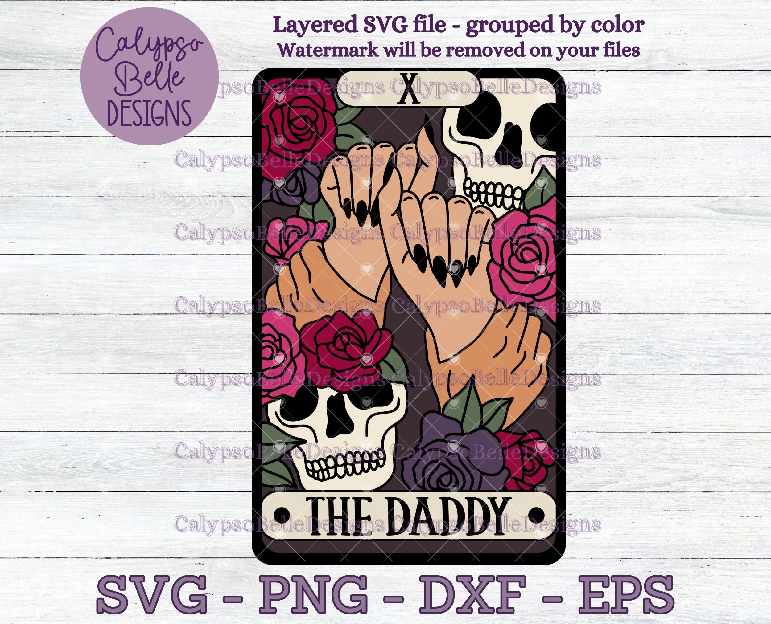 The Daddy, Good Girl Tarot Card Design – Calypso Belle Digital Designs