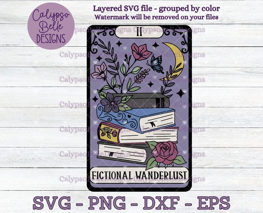 Fictional Wanderlust Tarot Card Design