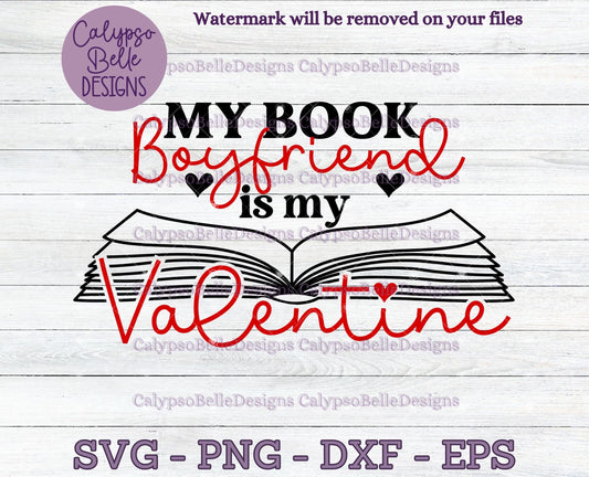 My Book Boyfriend is My Valentine Design