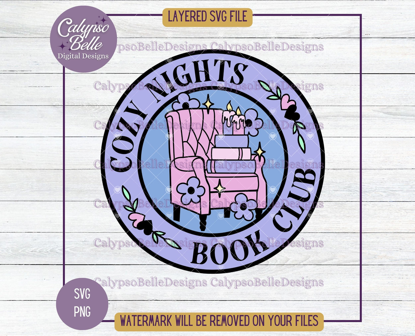 Cozy Nights Book Club, Bookish Designs