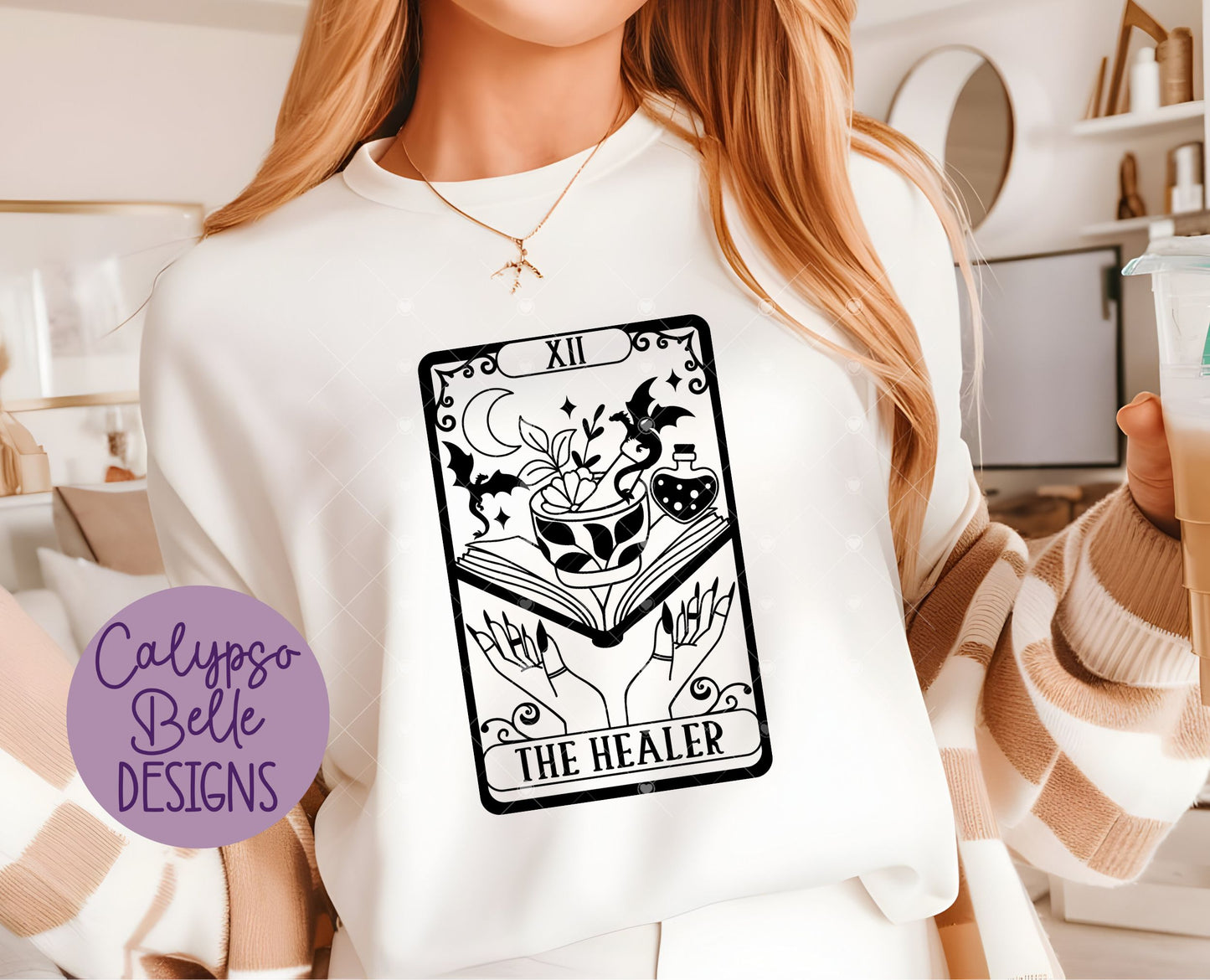 The Healer Tarot Card Design, Fantasy Reader Nurse