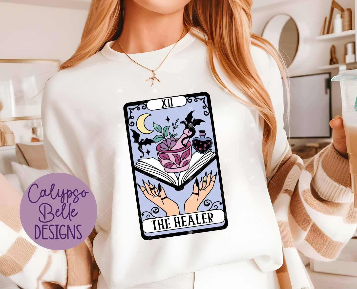 The Healer Tarot Card Design, Fantasy Reader Nurse