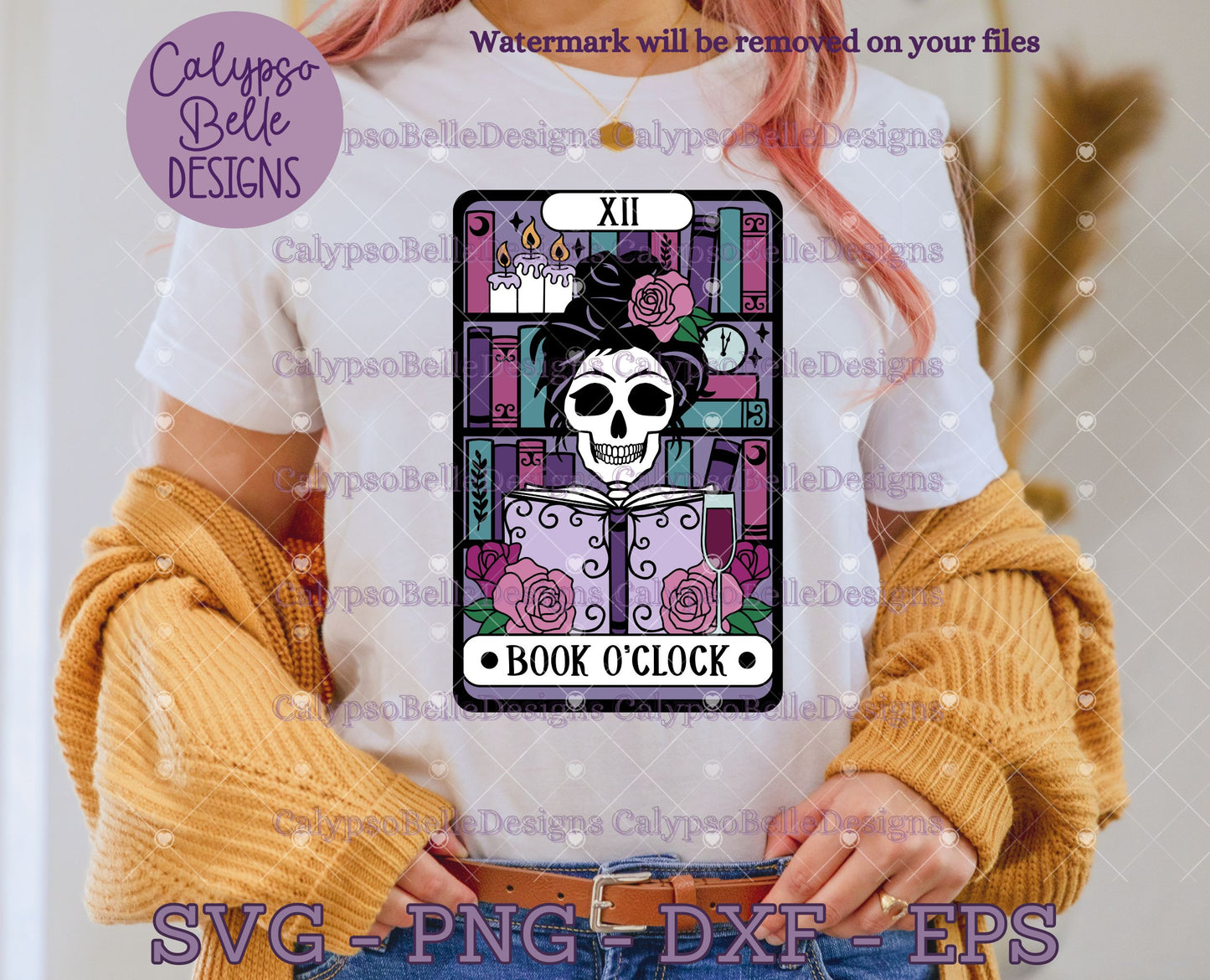 Book O' Clock Tarot Card Design