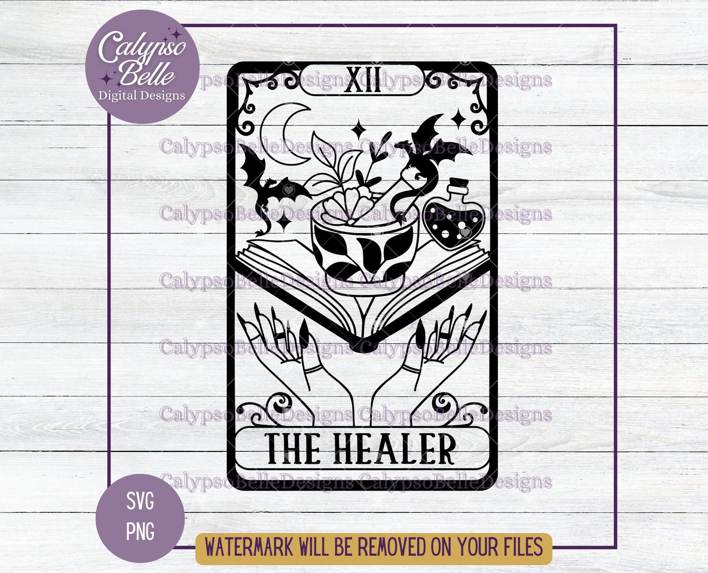 The Healer Tarot Card Design, Fantasy Reader Nurse