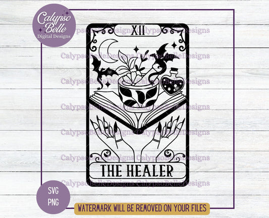 The Healer Tarot Card Design, Fantasy Reader Nurse