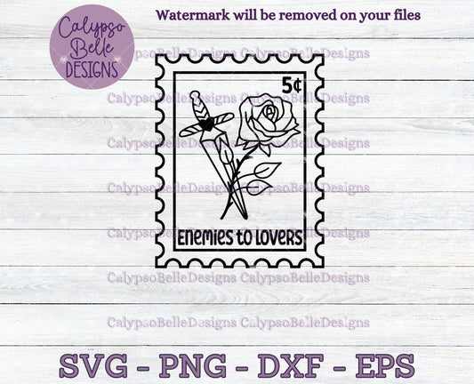 Enemies to Lovers, Trope Stamps, Bookish Stamps, Bookish Design