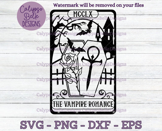 The Vampire Romance Tarot Card Design