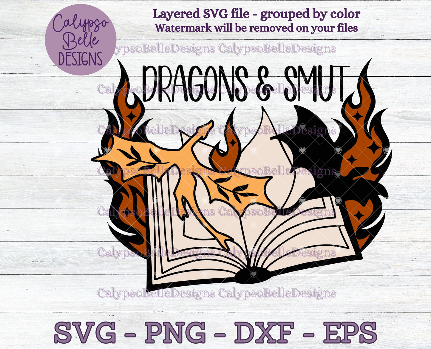 Dragons & Smut, Fantasy Reader, Romantasy Bookish Design