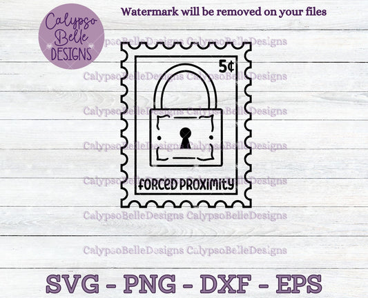 Forced Proximity, Trope Stamps, Bookish Stamps, Bookish Design