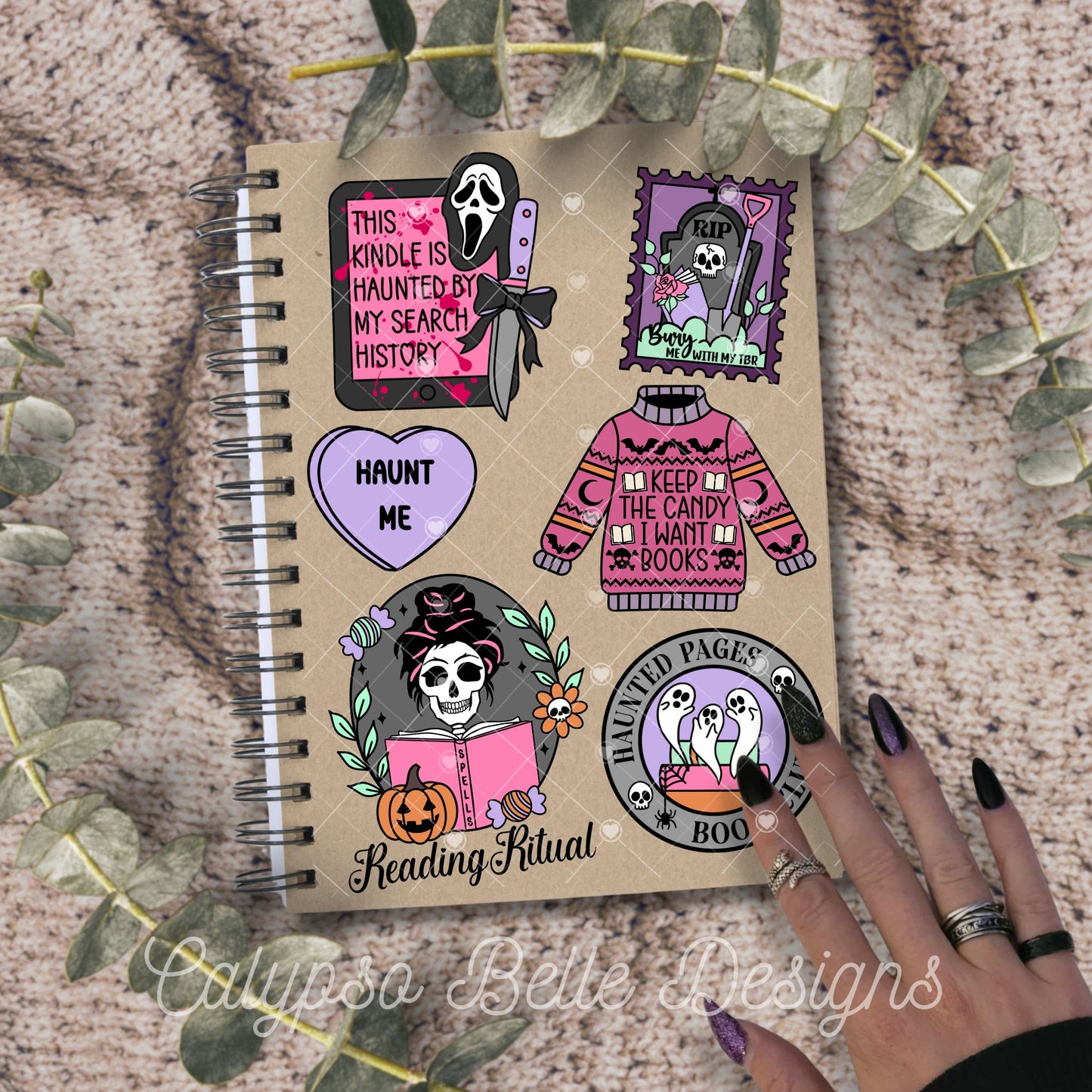 Spooky Bookish Halloween Bundle, Bookish Fall Designs