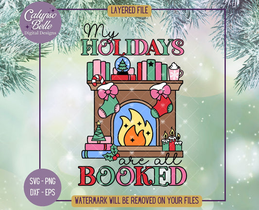 My Holidays are all Booked, Bookish Christmas Design