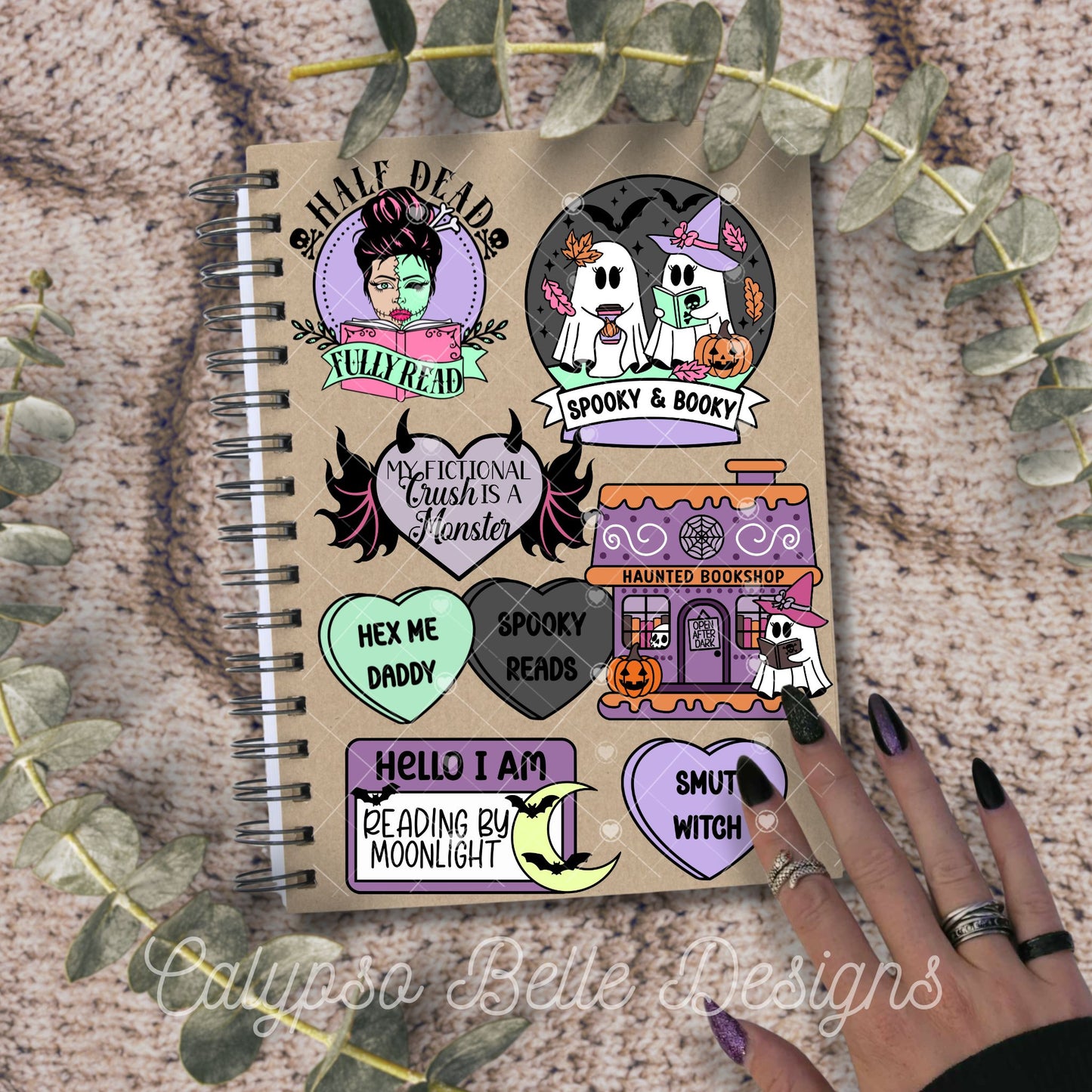 Spooky Bookish Halloween Bundle, Bookish Fall Designs
