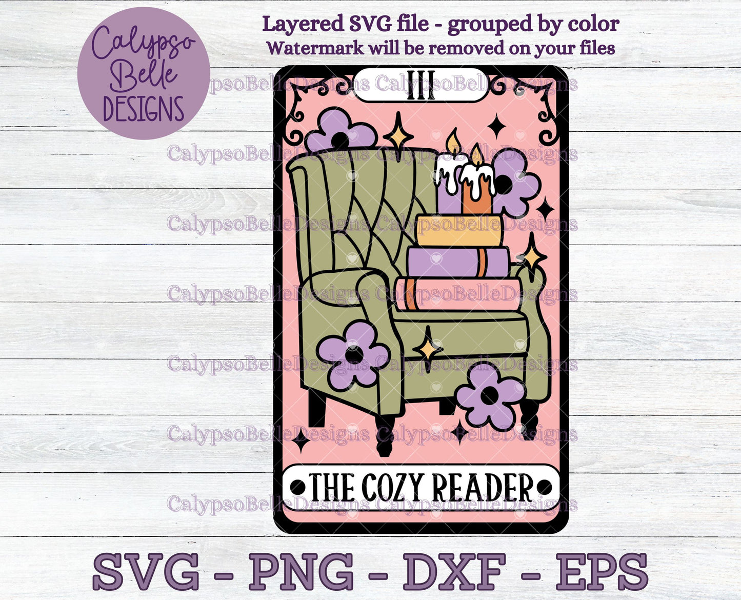 The Cozy Reader, Bookish Tarot Card Design