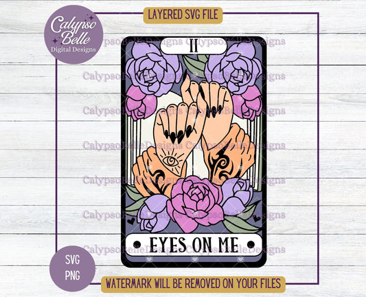 Eyes on Me, Good Girl Bookish Tarot Card Design