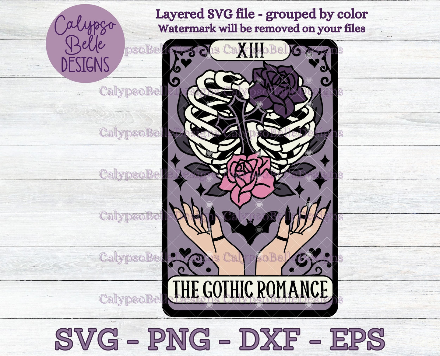 The Gothic Romance, Bookish Tarot Card Design