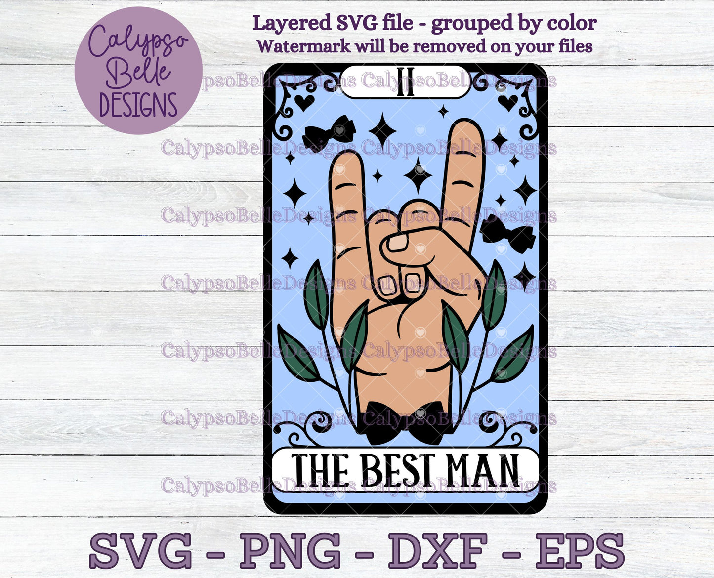 The Best Man Tarot Card Design, Wedding Design