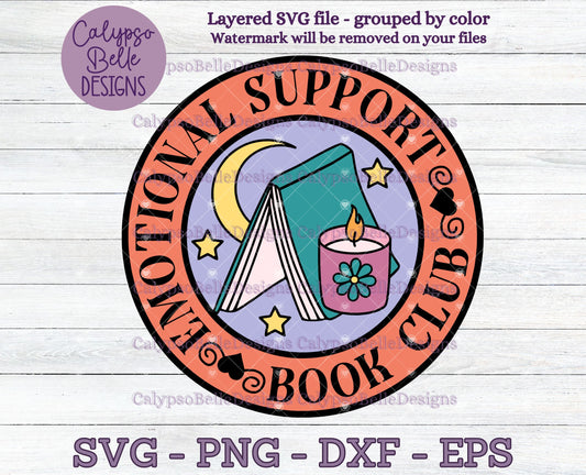 Emotional Support Book Club, Bookish Designs