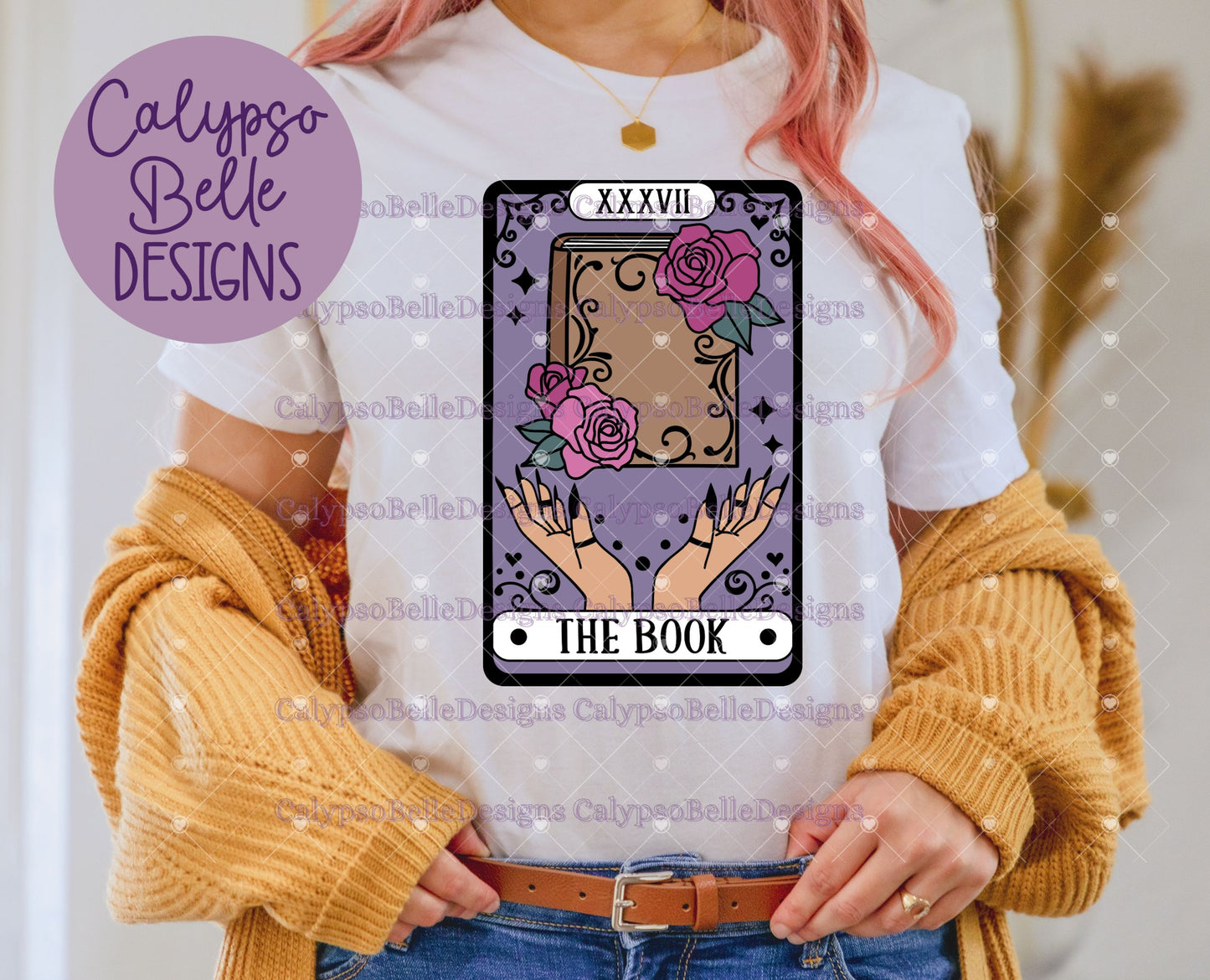 The Book Reader, Bookish Tarot Card Design