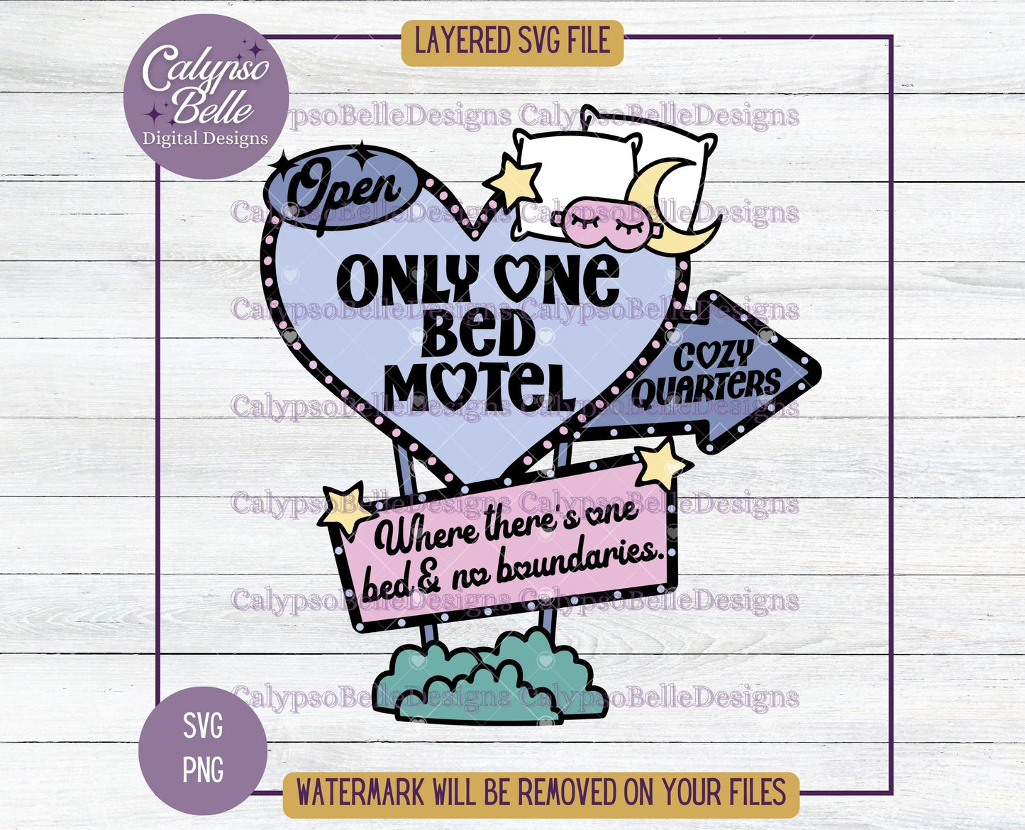 Only One Bed Motel, Retro Bookish Motel Design