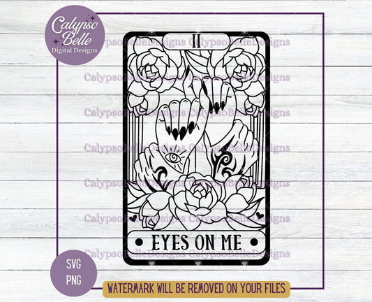 Eyes on Me, Good Girl Bookish Tarot Card Design