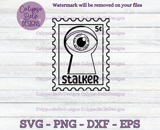 Stalker, Trope Stamps, Bookish Stamps, Bookish Design