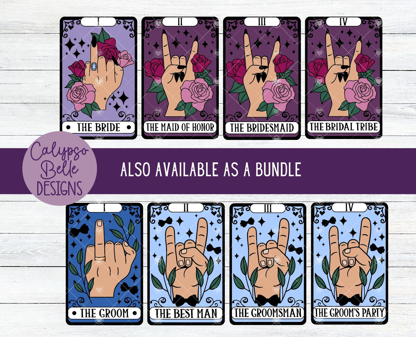 The Bridesmaid Tarot Card Design, Wedding Design