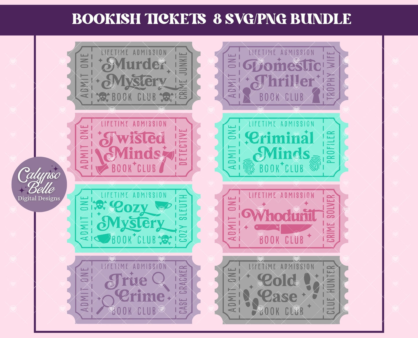 Thriller Trope Tickets Bundle, Bookish Bundle