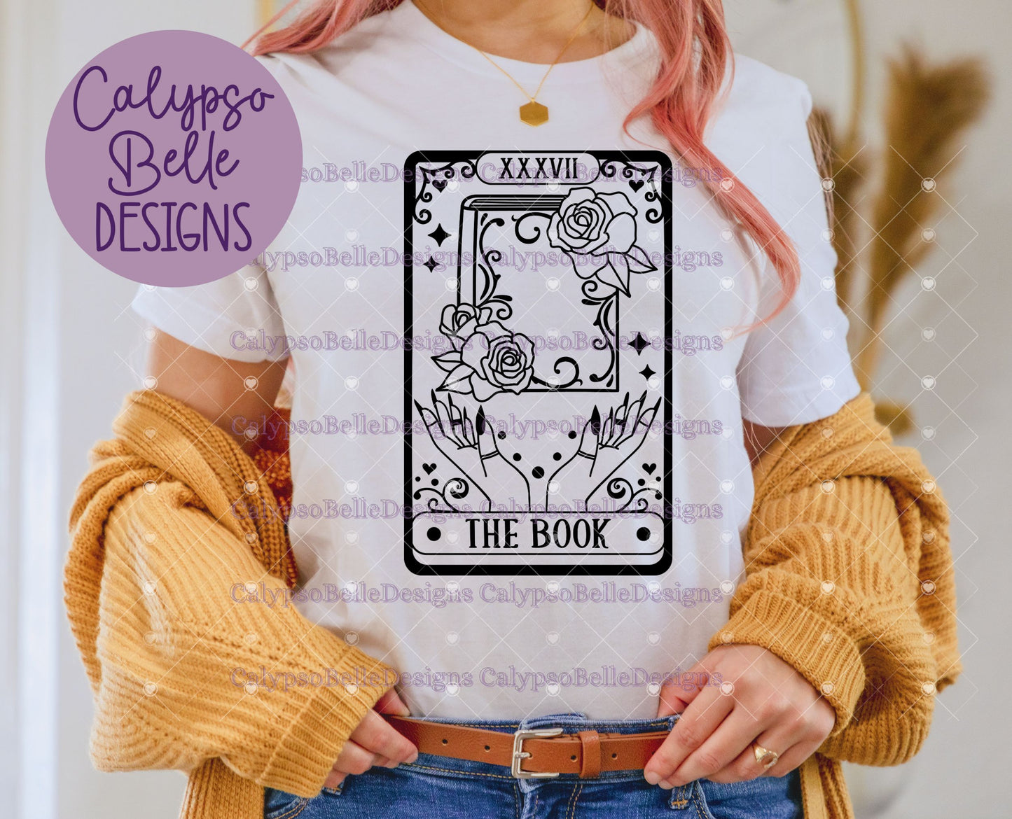 The Book Reader, Bookish Tarot Card Design