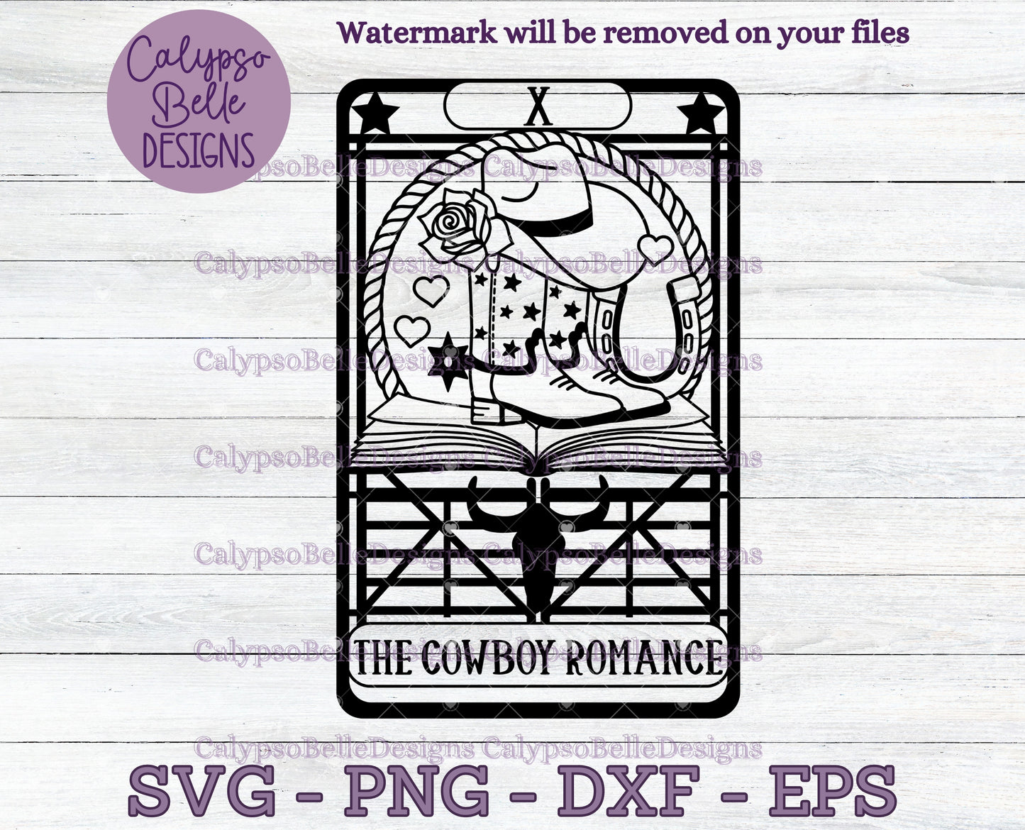 The Cowboy Romance, Bookish Tarot Card Design