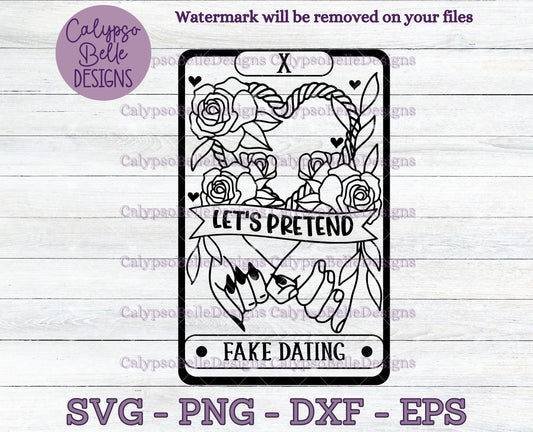 Fake Dating Reader Tarot Card Design