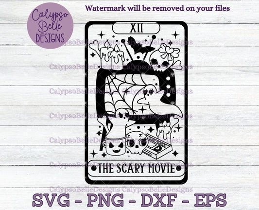 The Scary Movie, Halloween Tarot, Witchy Tarot Card Design