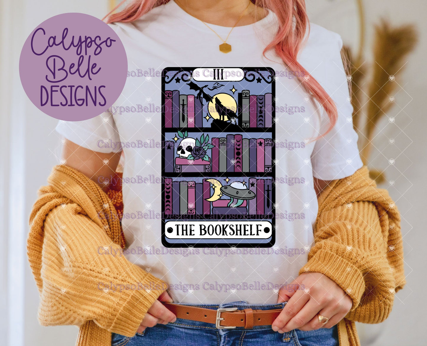 The Fantasy Bookshelf Tarot Card Bookish Design