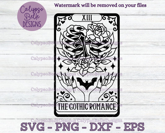 The Gothic Romance, Bookish Tarot Card Design