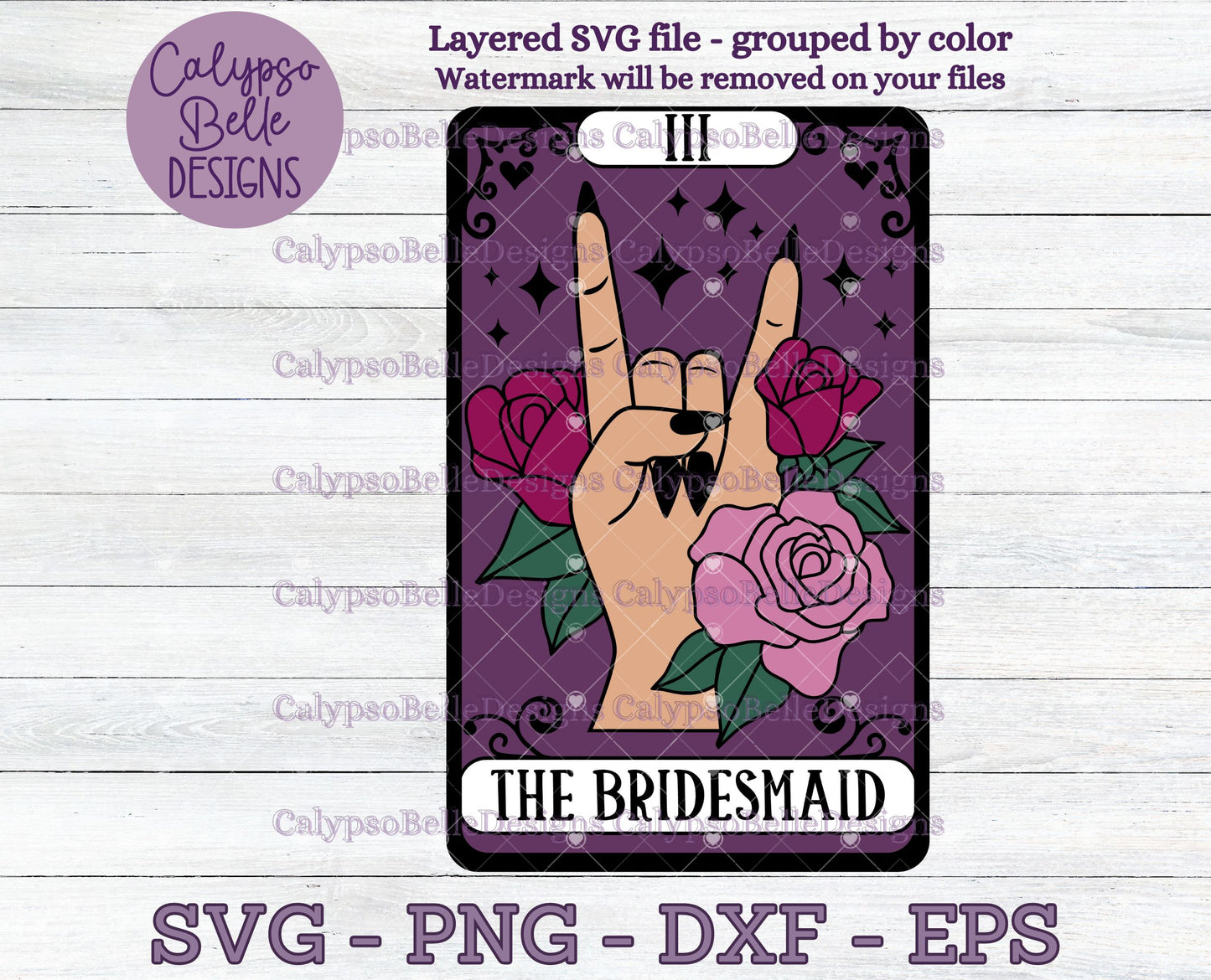 The Bridesmaid Tarot Card Design, Wedding Design