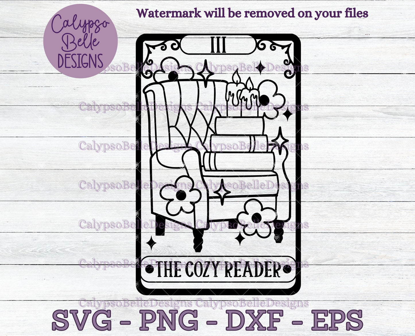 The Cozy Reader, Bookish Tarot Card Design