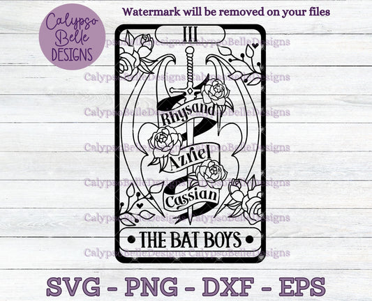 Fantasy Reader Tarot Card, Bookish Design