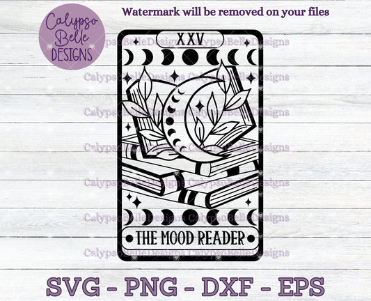 The Mood Reader Tarot Card, Bookish Design