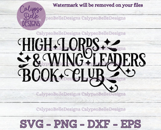 High Lords and Wing Leaders Book Club, Bookish Design