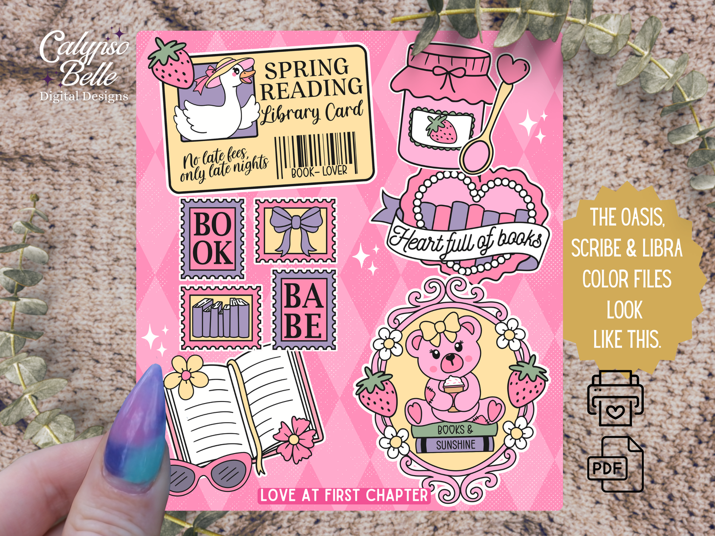 Spring Reading, Silly Goose, Printable Kindle & Kobo Insert