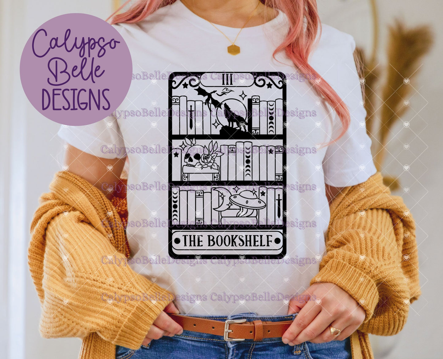 The Fantasy Bookshelf Tarot Card Bookish Design