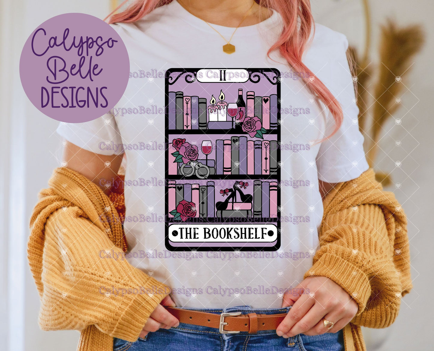 The Smutty Bookshelf Tarot Card Bookish Design