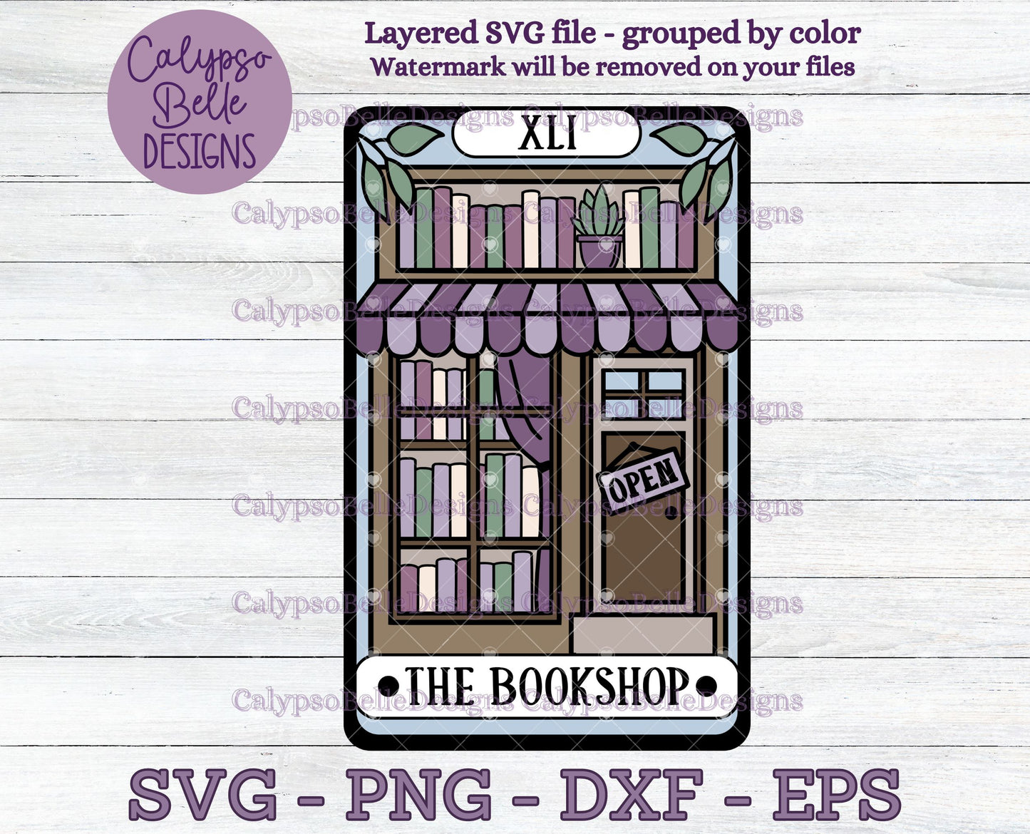 The Bookshop Tarot Card, Bookish Design