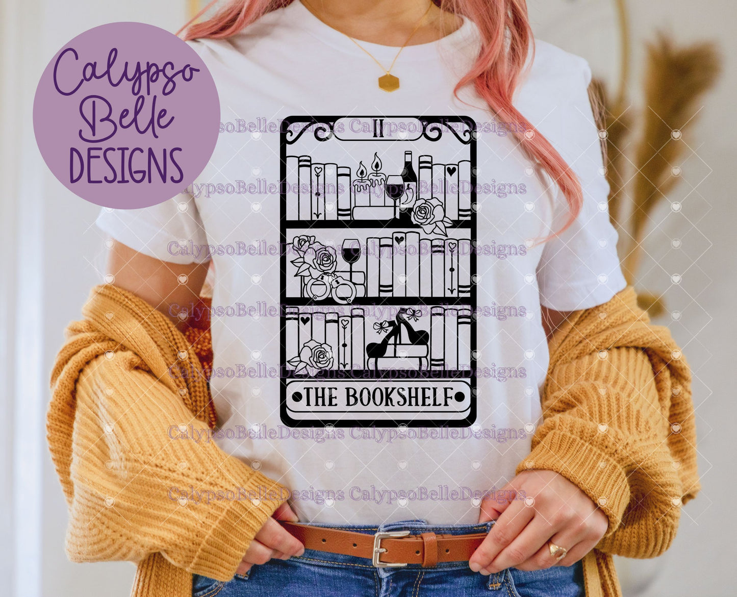 The Smutty Bookshelf Tarot Card Bookish Design