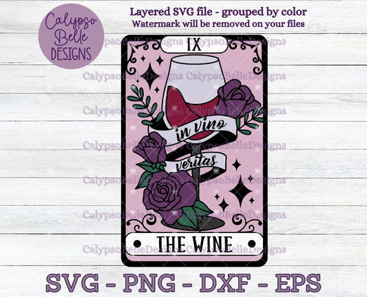 The Wine Tarot Card Design