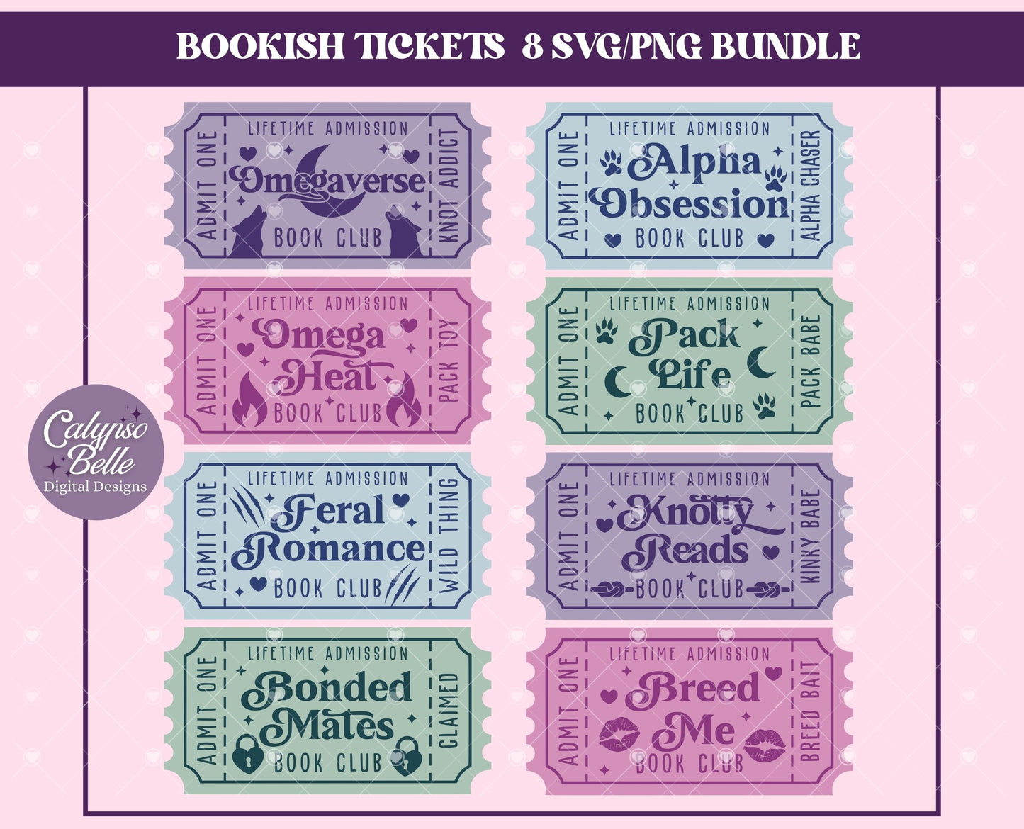 Omegaverse Romance Trope Tickets Bundle, Bookish Bundle