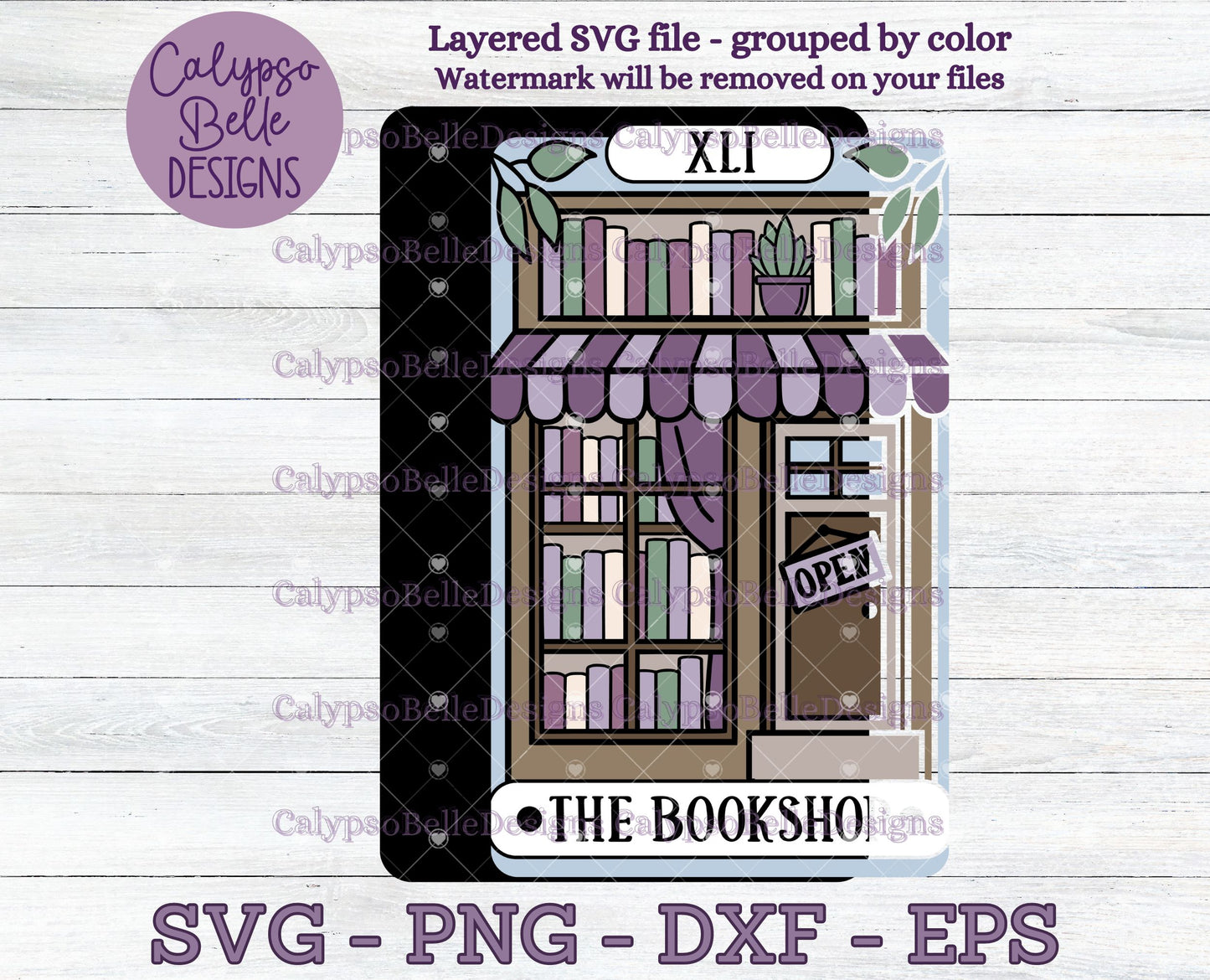 The Bookshop Tarot Card, Bookish Design