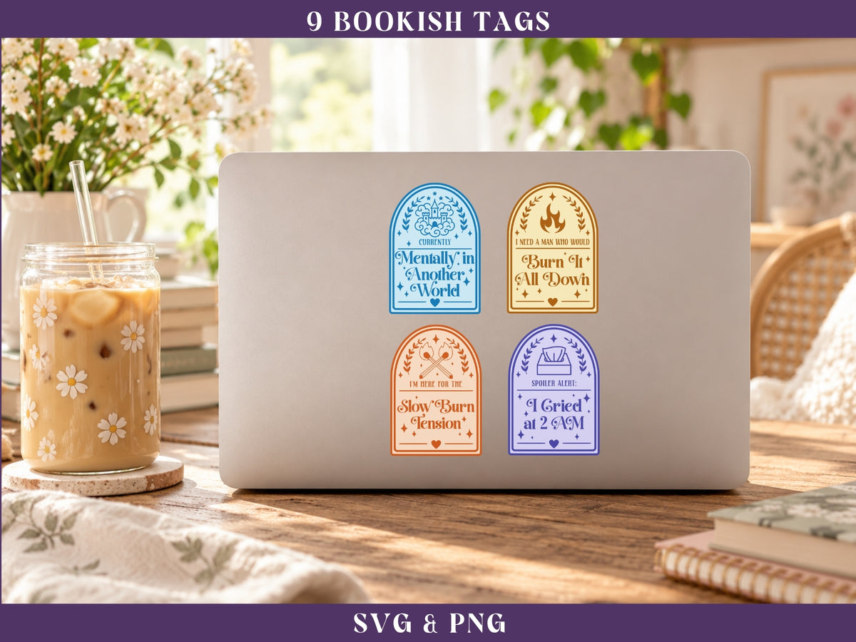 Cute Bookish Tags Bundle, Bookish Bundle