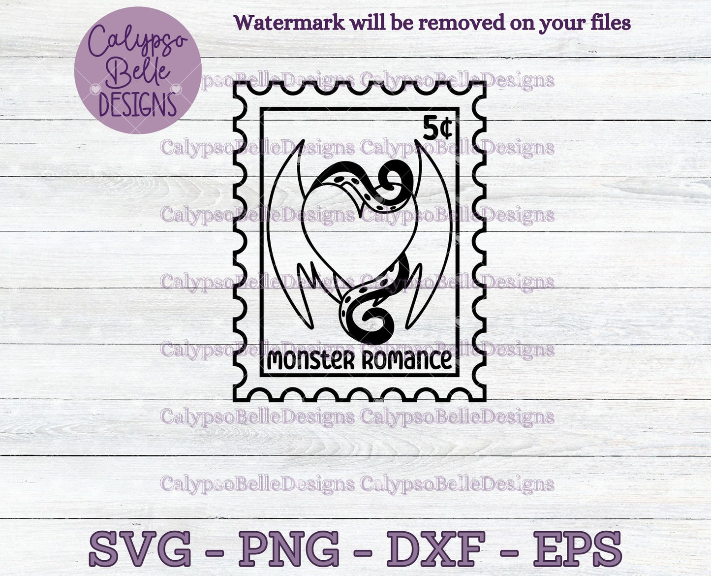 Monster Romance, Trope Stamps, Bookish Stamps, Bookish Design