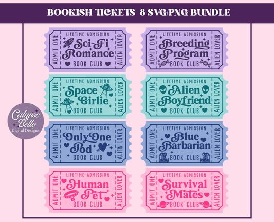 Sci Fi Romance Trope Tickets Bundle, Bookish Bundle