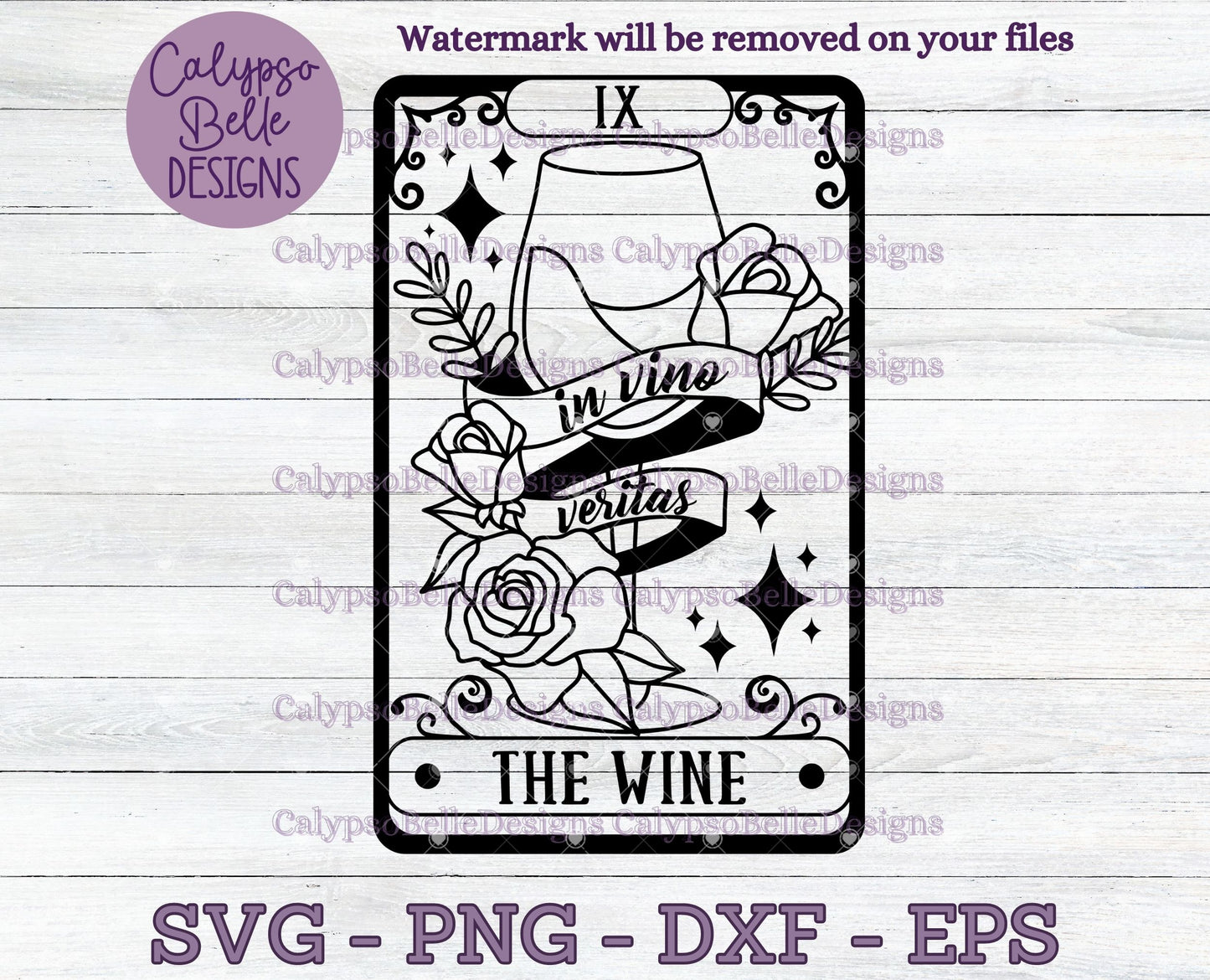 The Wine Tarot Card Design